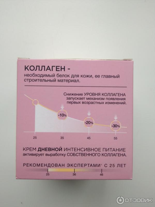 Дневной крем для лица Черный жемчуг Коллаген интенсивное питание фото