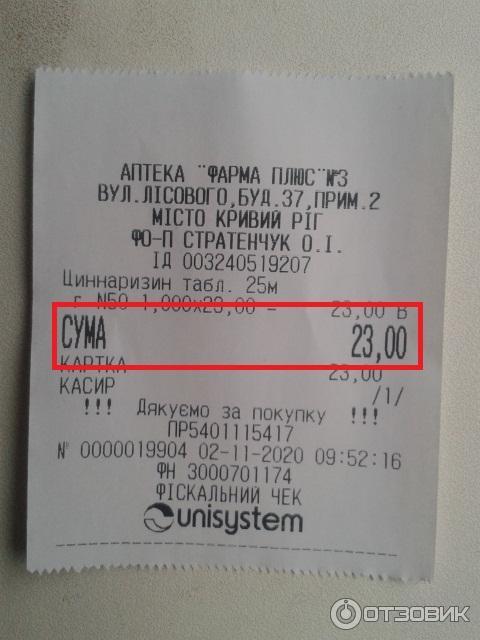 Отзыв о Таблетки Sopharma "Циннаризин" | Отличное лекарство от головной ...