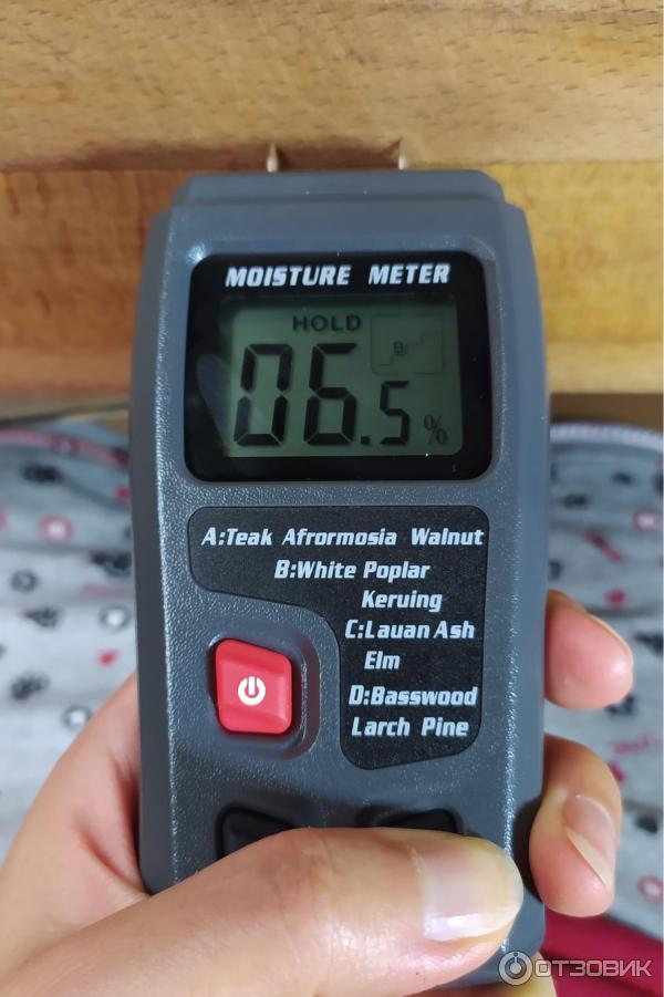 Измерение влажности древесины влагомером R D MT-10