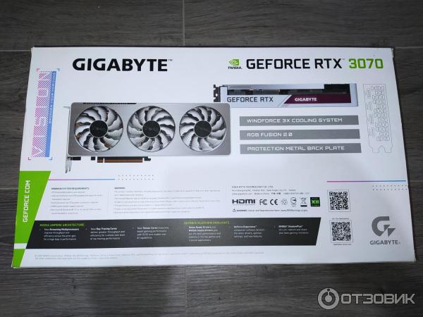 Видеокарта Gigabyte Geforce RTX 3070 VISION OC фото