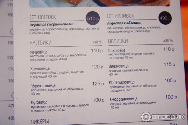 Пивной ресторан Чешская пивница Pitnica Воронеж меню напитки