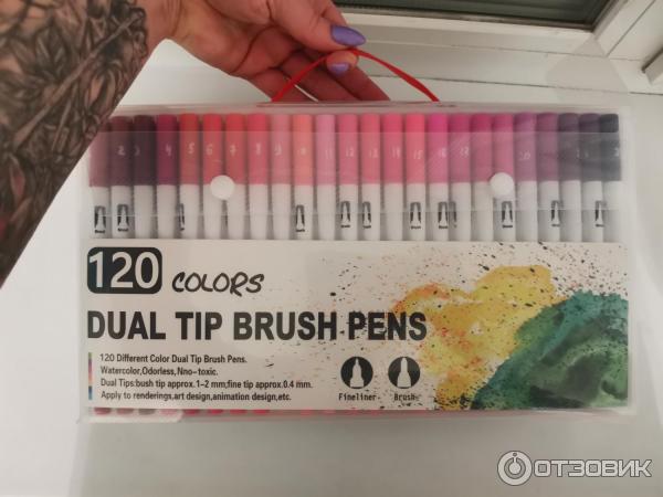 Маркеры DUAL TIP BRUSH RENS фото