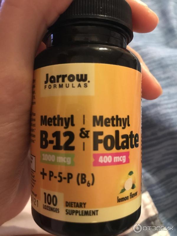 Отзыв о Витамины Jarrow Formulas "В12 Метилкобаламин" с лимонным вкусом ...