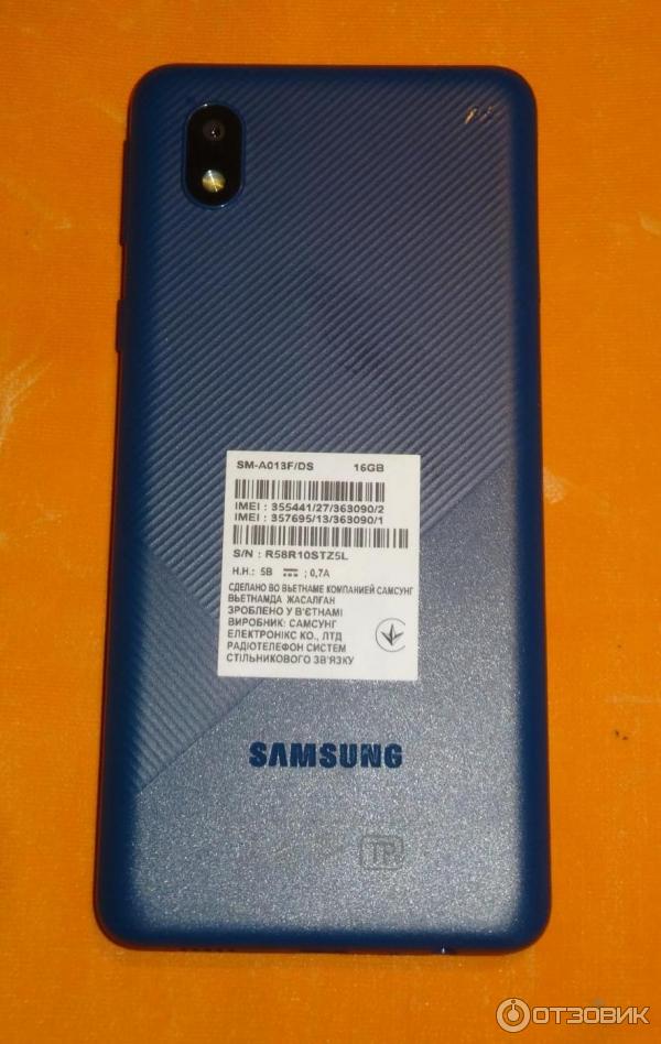 Смартфон Samsung galaxy A01 Core фото