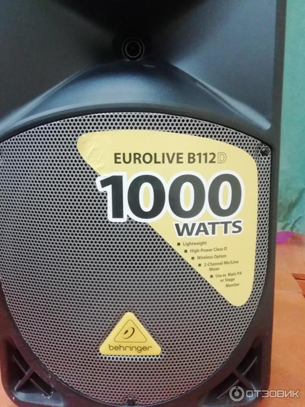 Отзыв о Акустическая система Behringer Eurolive B112D | Неплохое.