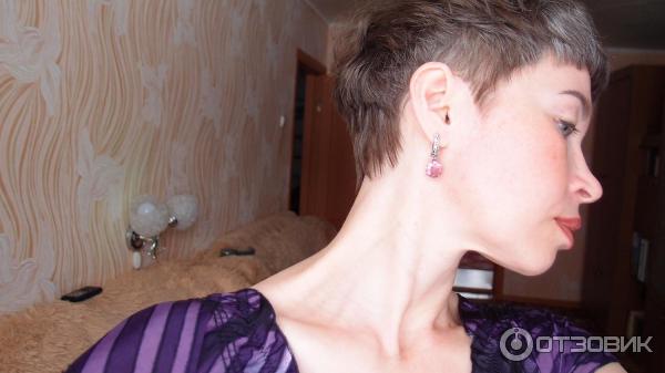 Серьги Красная Пресня серебряные с султанитами Арт. 3387798-22 отзывы