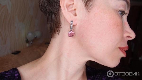 Серьги Красная Пресня серебряные с султанитами Арт. 3387798-22 отзывы
