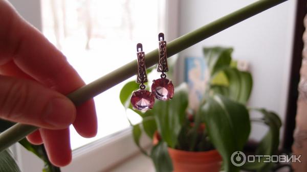 Серьги Красная Пресня серебряные с султанитами Арт. 3387798-22 отзывы