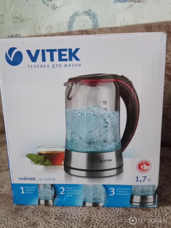 Отзыв о Электрочайник Vitek VT-7009 TR | неудачная покупка