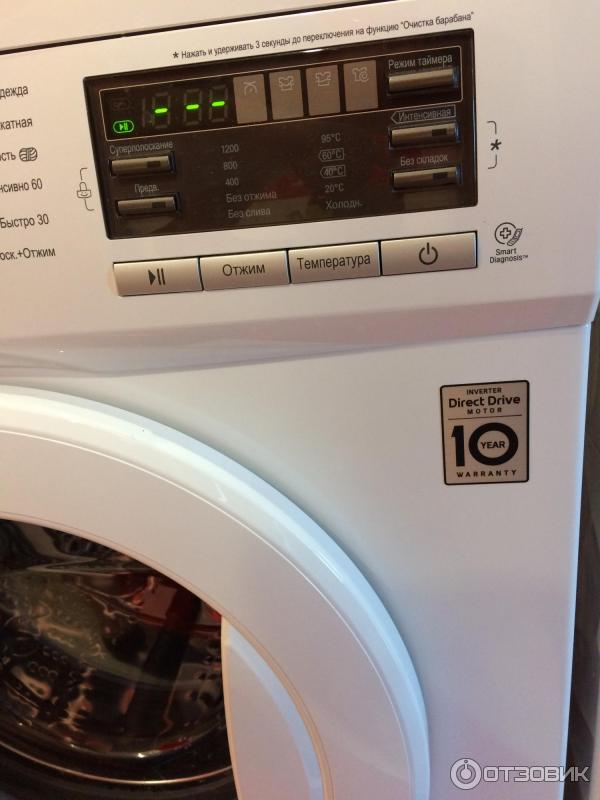 Отзыв о Стиральная машина LG F1296NDS0 | Моя помощница