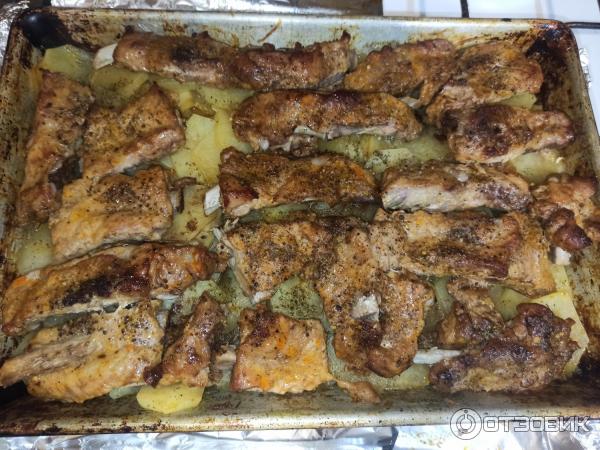 Отзыв о Ребрышки свиные Аппетитные в маринаде для запекания "Черкизово ...