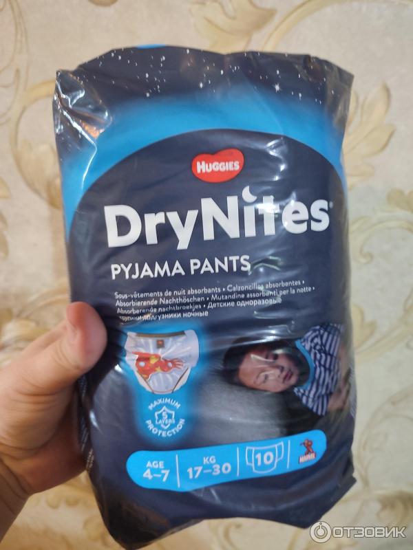 Отзыв о Подгузники-трусики Huggies Dry Nites Pyjama Pants для мальчиков ...