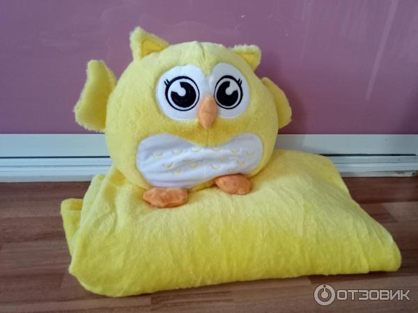 Сова 3 в 1 эмоциональная плед подушка Игрушка Dormeo