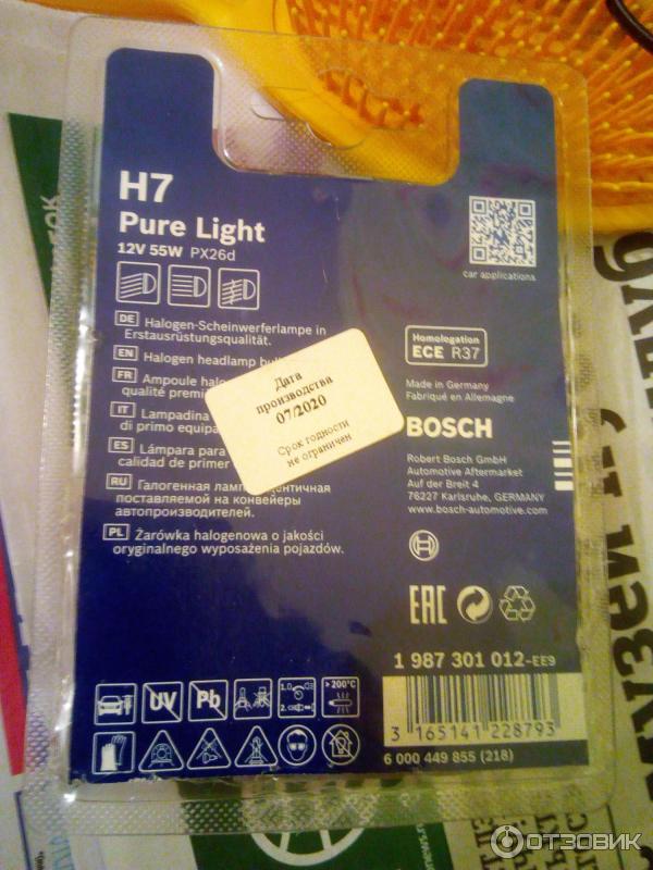 Bosch pure light отзывы. Bosch pure light отзывы. лампа автомобильная галогенная bosch plus 30 1987302012 h1 12v 55w 1 шт. бош пур стайл. 1987301001 bosch.