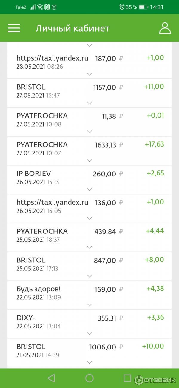 Баллы Спасибо начисляются за любые покупки по карте Сбербанка.