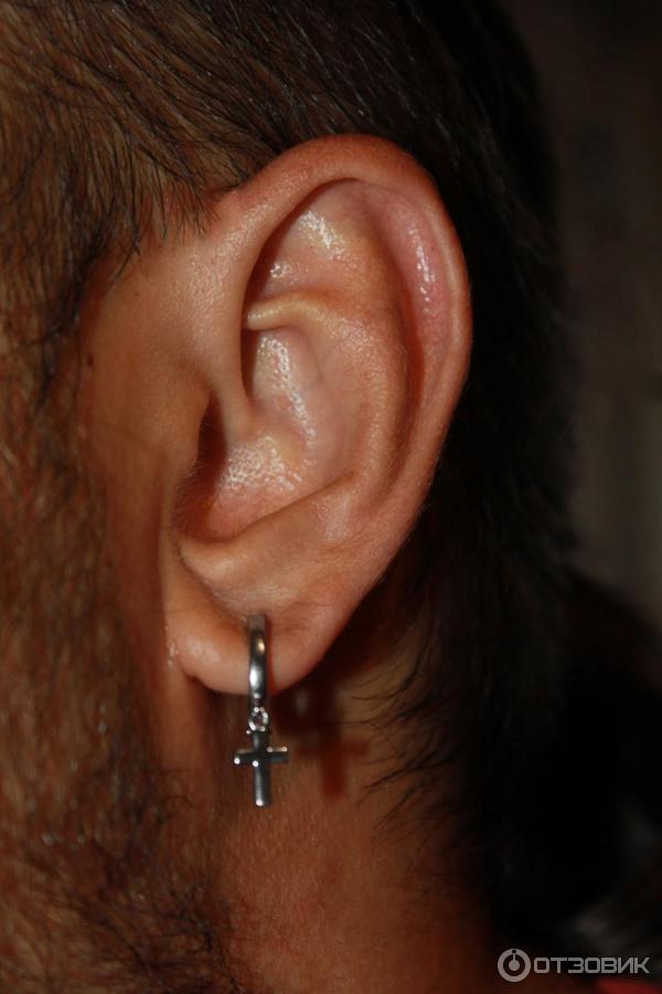 Отзыв о Серьги серебряные Sokolov Jewelry | На ухе смотрится лучше, чем ...