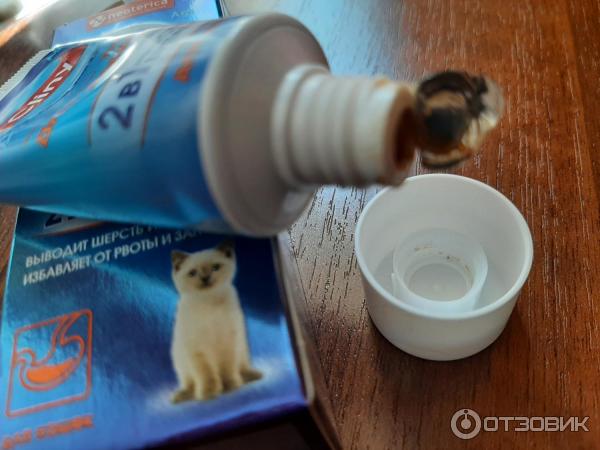 Отзыв о Паста для вывода шерсти для кошек Cliny | Ура, паста справилась ...
