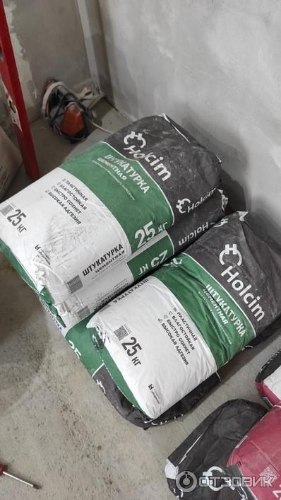 Штукатурка цементная Holcim фото