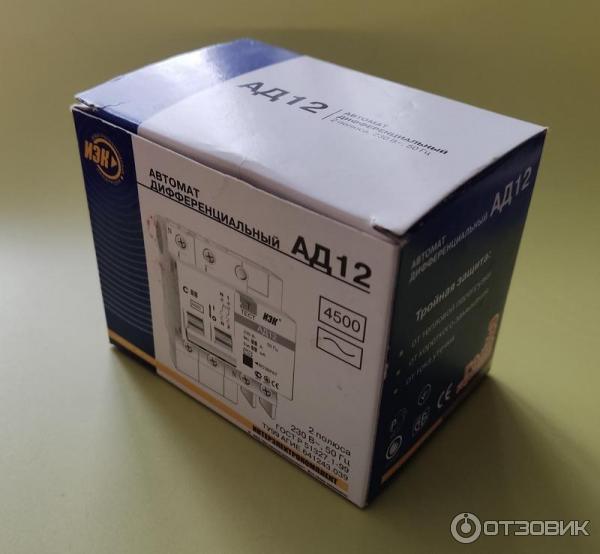 Дифференциальный автоматический выключатель IEK АД12 2Р