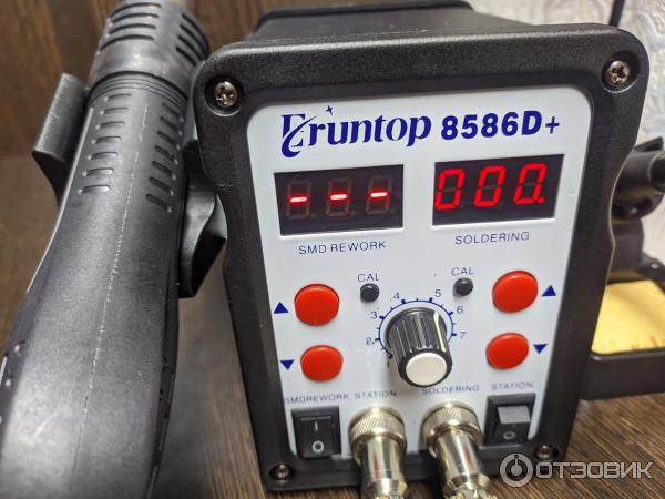 Отзыв о Паяльная станция Eruntop 8586 D+ | Хорошая паяльная станция