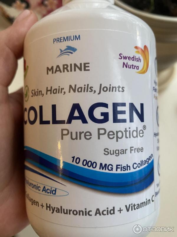 Отзыв о Морской коллаген Swedish Nutra Marine Collagen | Отличный коллаген!