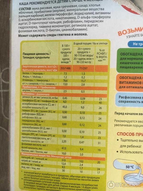 Отзыв о Каша безмолочная рисово-гречневая "Винни" | Цена приятная ...