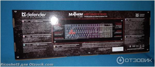 Клавиатура Defender Mayhem GK-360DL фото