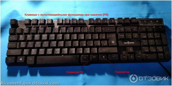 Клавиатура Defender Mayhem GK-360DL фото