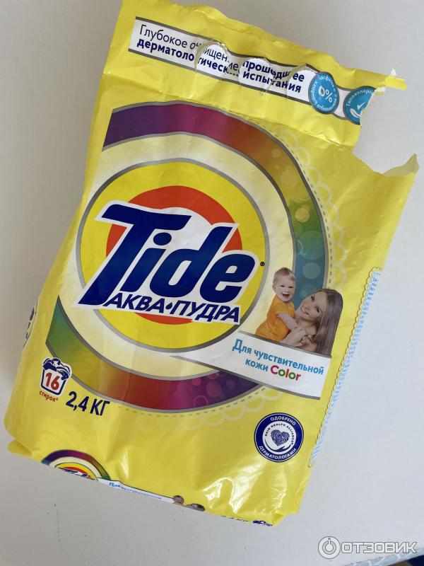 Отзыв о Стиральный порошок Tide Аква-пудра для чувствительной кожи ...