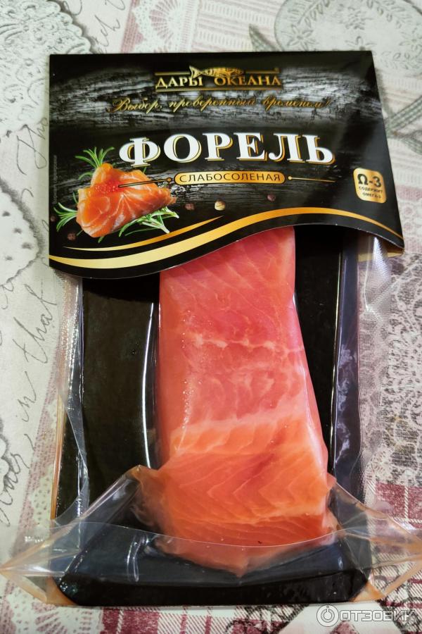 Отзыв о Форель слабосоленая филе-кусок "Дары океана" | вкусный продукт ...