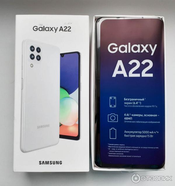 Смартфон Samsung Galaxy A22 фото