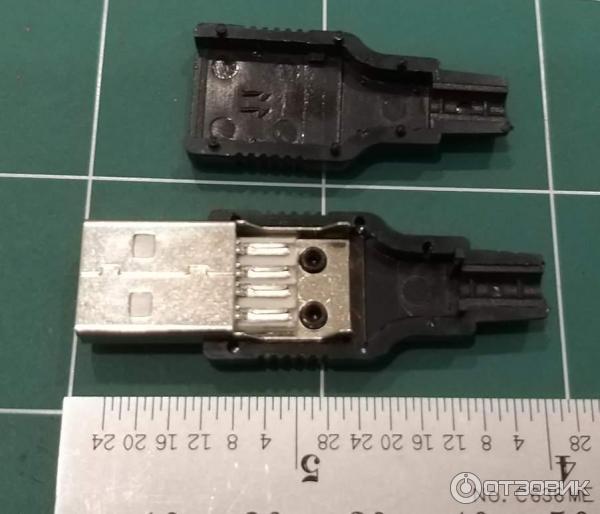 Штекер USB 2.0 Type A разборный