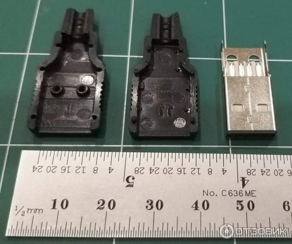 Штекер USB 2.0 Type A разборный