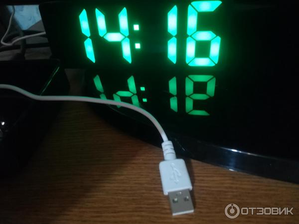 Led часы космос фото