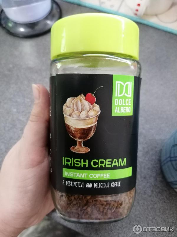 Сливки растворимым кофе. Кофе Dolce albero Irish Cream. Кофе растворимый Dolce albero Irish Cream. Кофе Айриш Крим растворимый. Кофе Irish Cream растворимый.