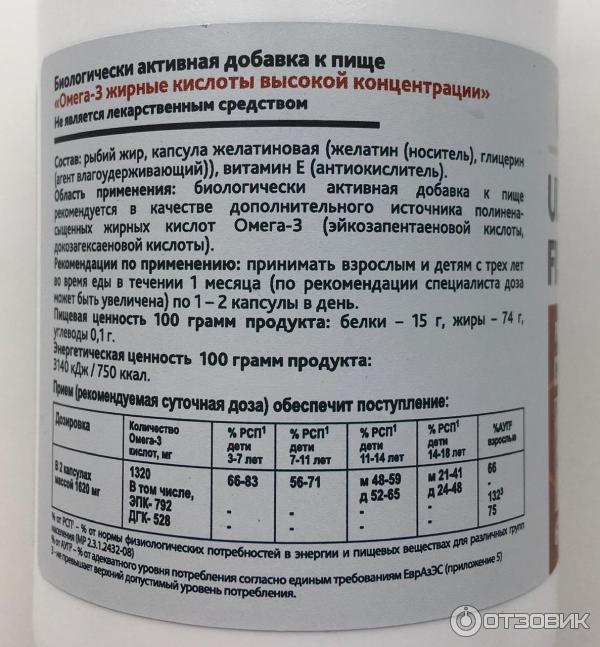 Отзыв о БАД Сибфармконтракт Risingstar Ultra Omega 3 Fish oil ...
