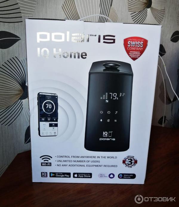 Увлажнитель воздуха puh 9009 wifi iq home