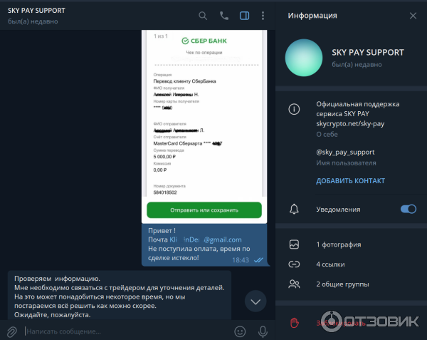 SkyCrypto.net - криптовалютный обменник фото