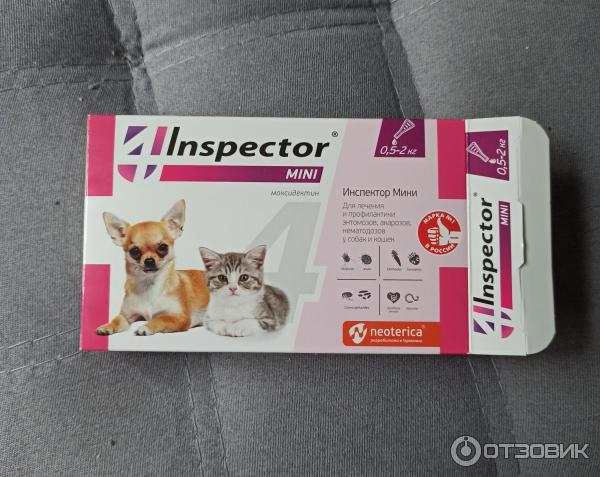 Отзыв о Капли Inspector mini от блох, клещей и глистов для котят | Как  чесалась, так и продолжает чесаться)
