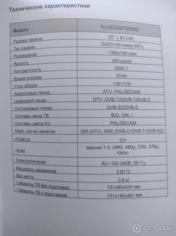 Телевизор Hyundai H-LED40FS5003 фото