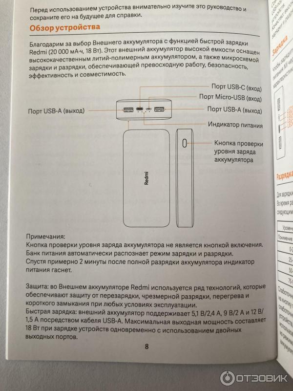 Портативный аккумулятор Xiaomi Mi Power 2c 20000 mAh фото