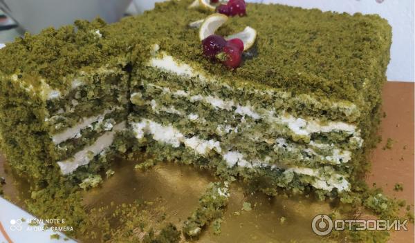 Отзыв о Торт Местное Известное Грин | Вкусный зелёный торт с натуральным  составом