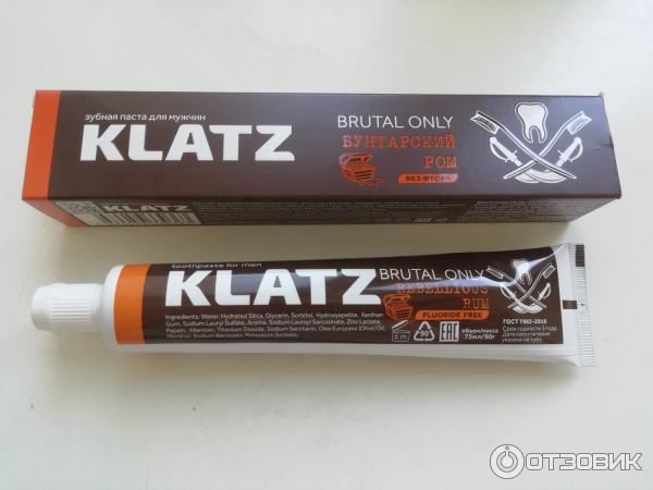 Отзыв о Зубная паста Klatz Brutal Only "Бунтарский ром" | А не начать ...