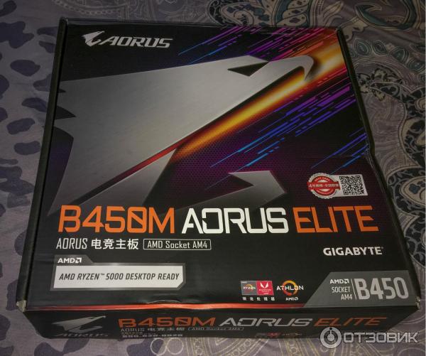 Материнская плата Gigabyte B450 Aorus Elite rev. 1.0 фото