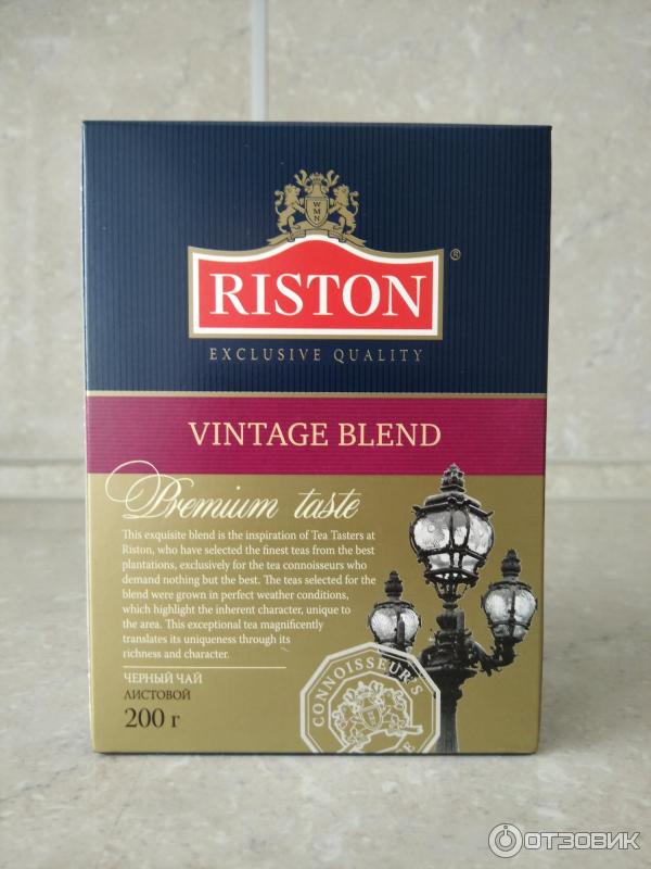 Отзыв о Чай черный Riston Vintage blend | Вкусный и ароматный напиток.