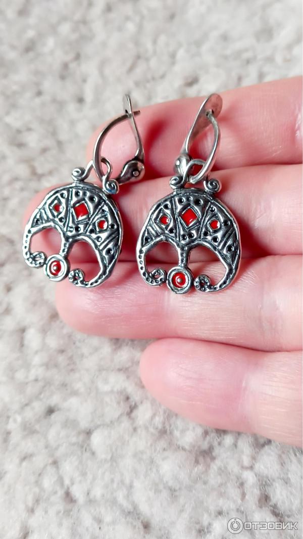 Серебряные серьги Ювелирная студия Ильи Палкина фото