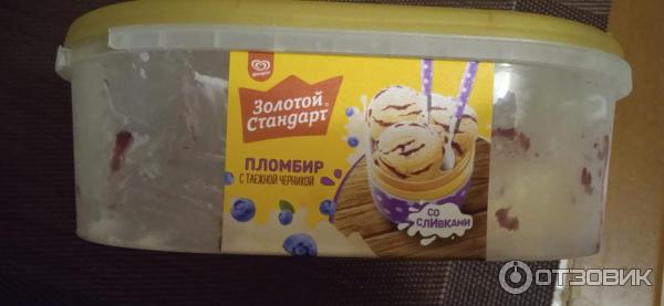 Отзыв о Пломбир с таежной черникой Инмарко "Золотой стандарт ...