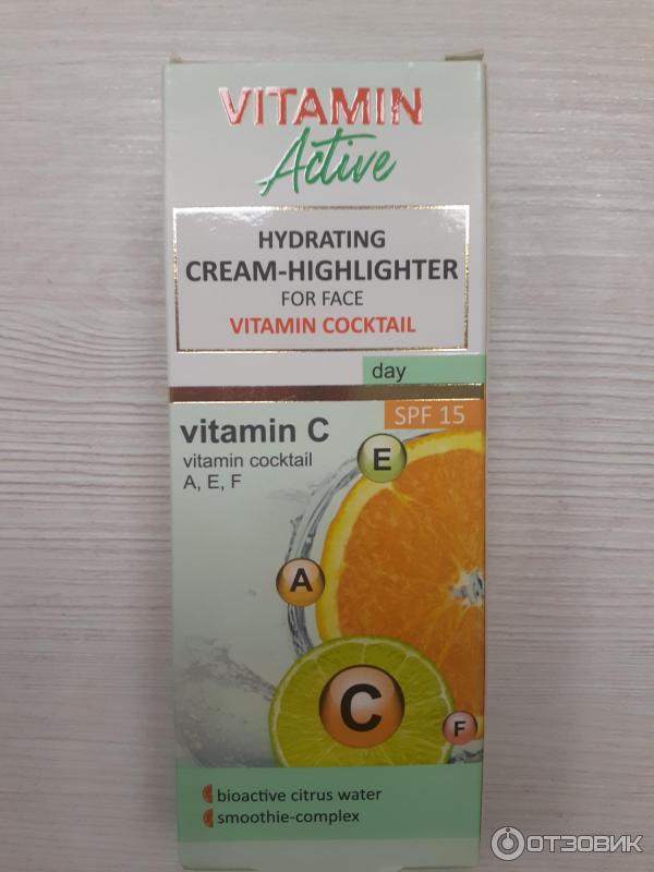 Отзыв о Увлажняющий крем-хайлайтер для лица Витэкс Vitamin Active ...