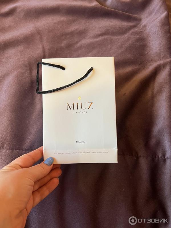 Серьги из белого золота Miuz фото