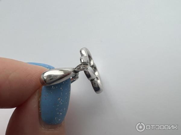 Серьги из белого золота Miuz фото